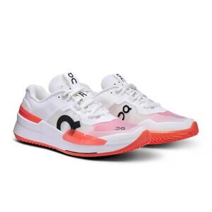 On The Roger Pro 2 Women's Size 8.5 White/Flame Tennis Shoes, 3WE10330256